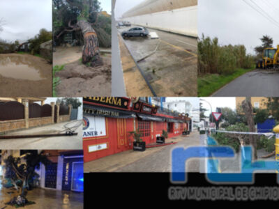 Chipiona activa la fase 1 del Plan de Emergencias Municipal por un temporal de viento que deja numerosas incidencias