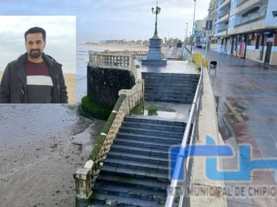 La Delegación de Playas recuenta los daños a causa de los temporales en Chipiona y solicita aportes de arena antes del verano