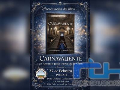 Antonio Jesús Pérez presenta este viernes en La Peña La Cruz del Mar su libro ‘Carnavaliente’