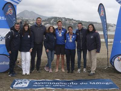 Protagonismo malagueño en el arranque de la Liga Nacional Flilippi de beach sprint