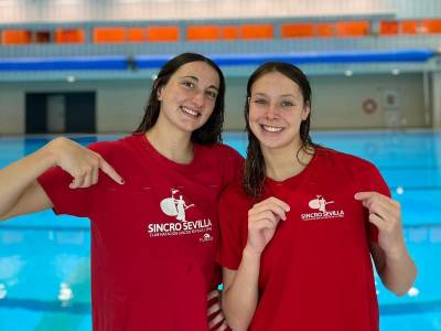 Póquer del Club Natación Sincro Sevilla en las convocatorias de los equipos nacionales 