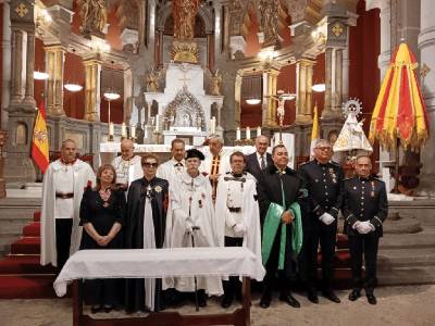 La Basílica del Sagrado Corazón reúne en Gijón a históricas órdenes de caballería y hermandades religiosas 