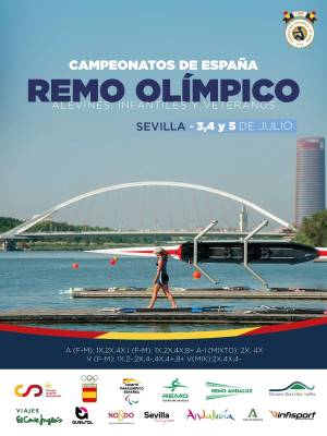 Sevilla, sede de los Campeonatos de España de remo olímpico alevín, infantil y veterano