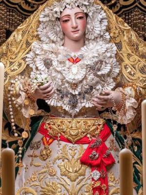 La Hermandad de Jesús Nazareno de Alcalá del Río participa en los cultos preparatorios para la Coronación Canónica de María Santísima de la Sangre 