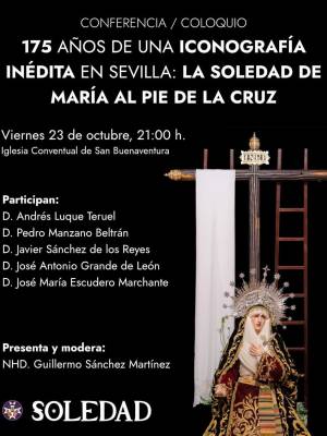 Conferencia/ Coloquio | 175 AÑOS DE UNA ICONOGRAFÍA INÉDITA EN SEVILLA