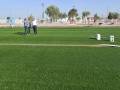 Obras en la pista de atletismo Rafael Curado Tejero.